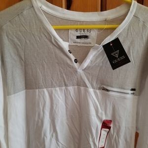 New Guess White Sleeveless Tees